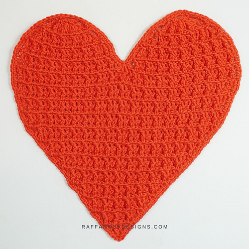 Waffle Heart Dishcloth photo 4