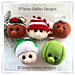 Christmas Doorhanger Baubles pattern 