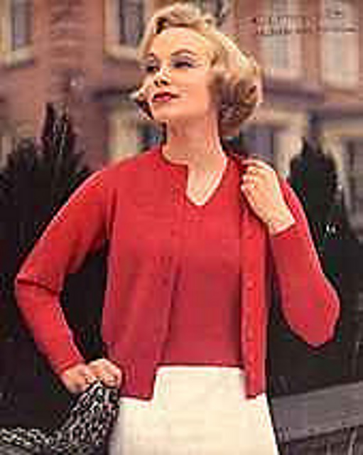 Ravelry Lady's Fully Fashioned Twin Set (Cardigan) pattern by Lee Target