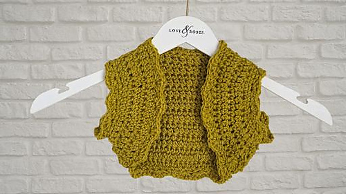 Mustard Spring Bolero cardigan