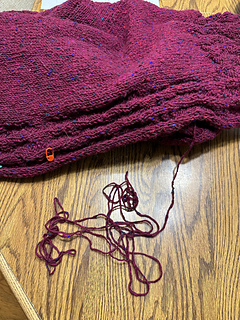 Played yarn chicken and won by inches!