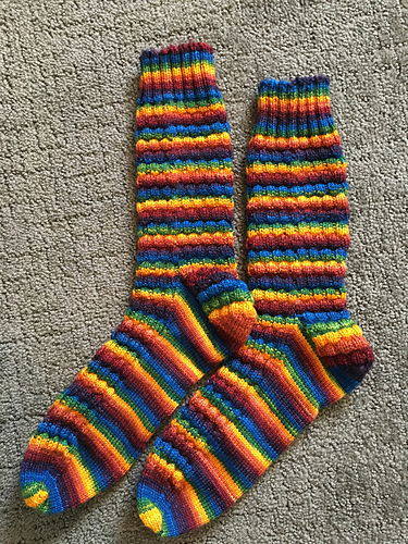 Ravelry: MineCraft Socks pattern by Heather Cox