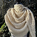 Raven's Frangipani Cabled Wrap pattern 