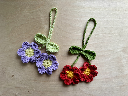 Flower Bag Charm Accessory