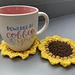 Sunflower Coaster pattern 