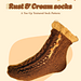 Rust and Cream socks pattern