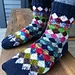 The Jesters Scrappy Socks pattern 