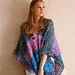 Raindrops Poncho pattern 