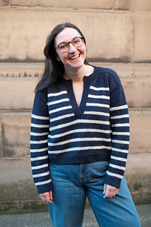 Stockinette femme henley