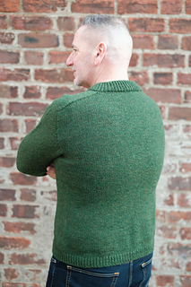 Back - round neck - masc stockinette