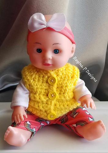 10" Doll Vest