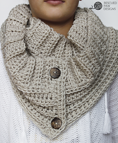 Ravelry patroon: The Andy Button Scarf