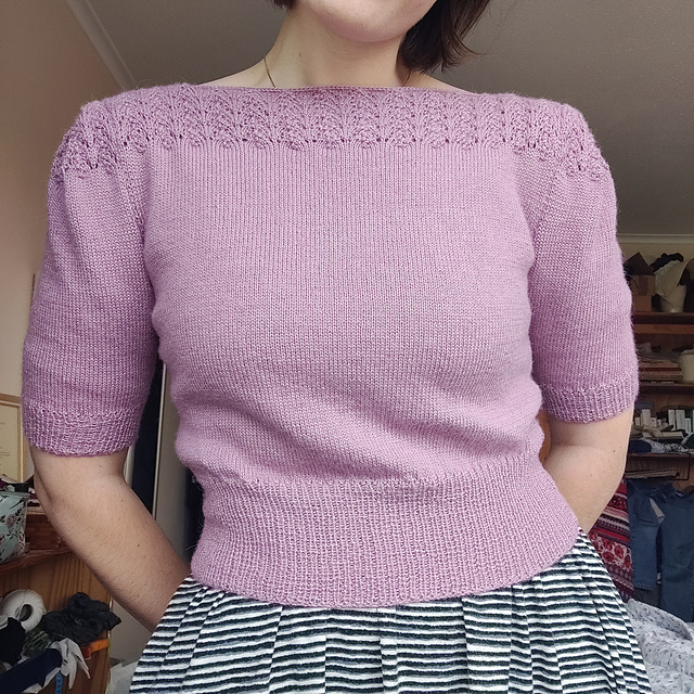 Ravelry Lacy Yoke Blouse pattern by Bernhard Ulmann Co.