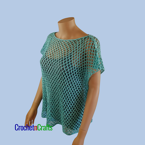 Oversized Mesh Top