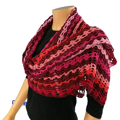 how to wear a rectangle shawl