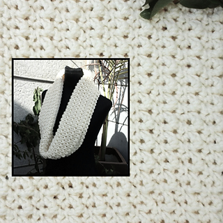 Chunky Popcorn Waffle Cowl Crochet Pattern