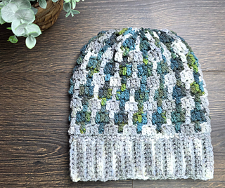 Winter Forest Mosaic Hat