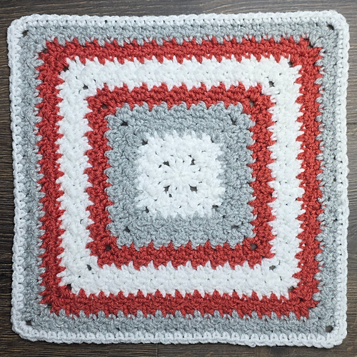 Endless Griddle Stitch Blanket Square
