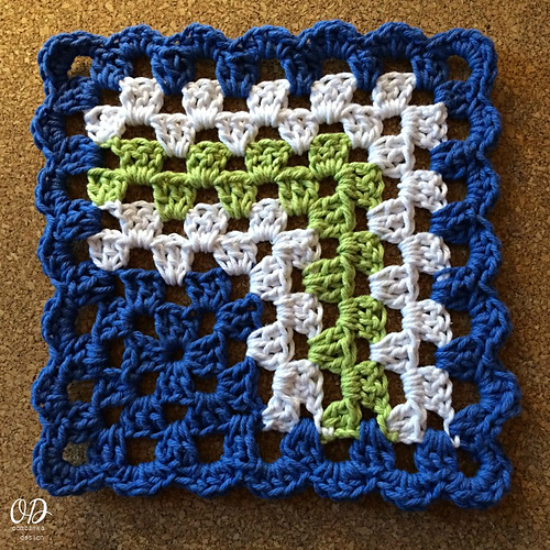 Mitered Granny Square Dishcloth photo 1