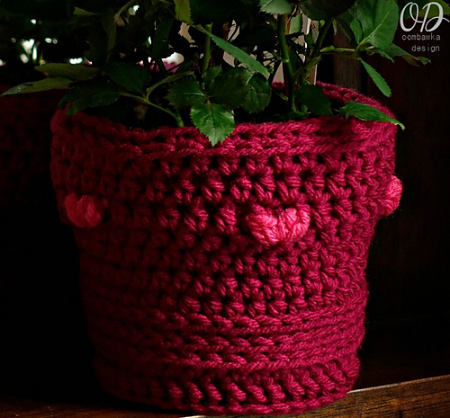 Valentine Flower Pot Cover photo 1