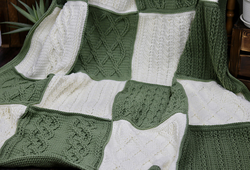 Crazy for Cables Blanket photo 9