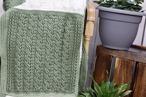Crazy for Cables Blanket photo 6
