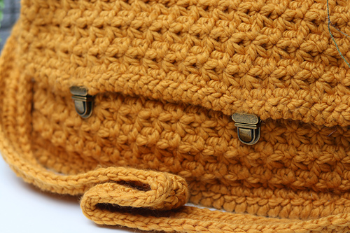 Crossbody Messenger Bag - Rich Textures Crochet