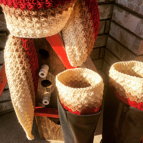 Simply Textured Infinity Scarf and Boot Cuffs photo 4