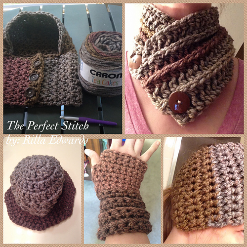 Ginger Spice Ponytail Ear Warmer & Gloves photo 8
