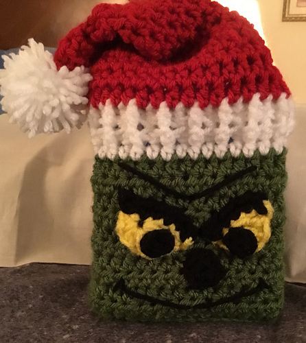 Grinch Tissue Box Cover photo 4