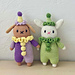 Aster & Clover the Clown Bunnies pattern 