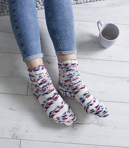 Honeycomb Sokker - Manos Yarns UK (Rooster Yarns)