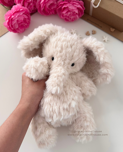 Cute Fluffy Elephant Plushie