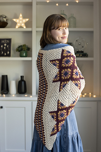 Barn Quilt Sjal - Rose City Yarn Crawl