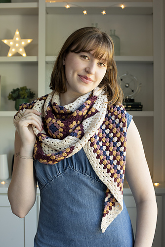 Barn Quilt Sjal - Rose City Yarn Crawl