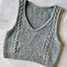 Séquoia Sleeveless Sweater pattern