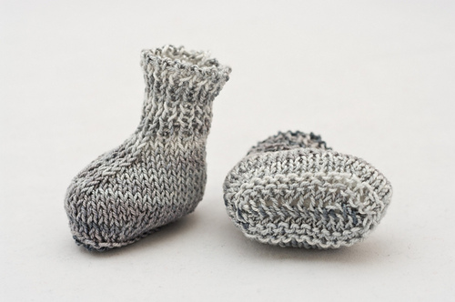 Flat Knitted Tiny Baby or Doll Socks photo 6