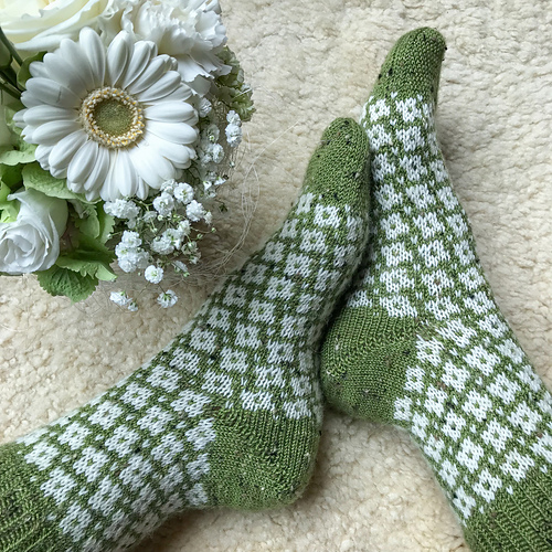 Sø av blomster Sokker - Runningyarn