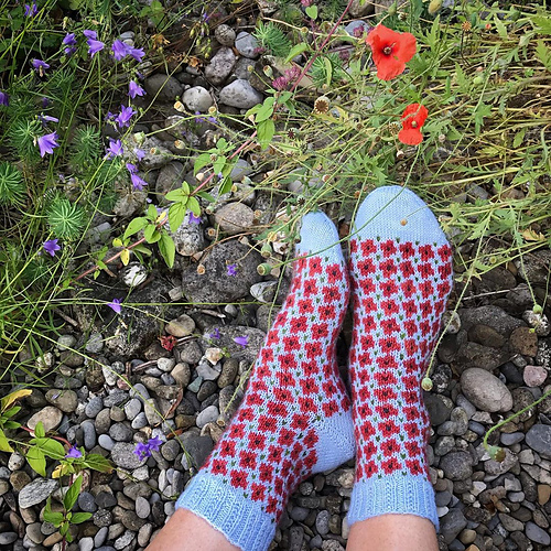 Sø av blomster Sokker - byRunningyarn2