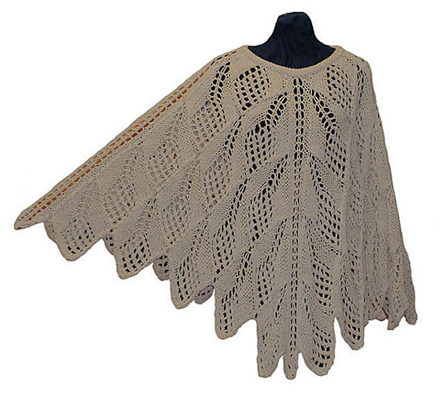 Ravelry: Optical Illusions Lacy Poncho pattern by Trisha Tatsch