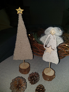 Sarahs engel med matchende Sarahs juletre