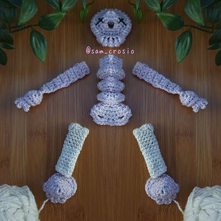 Photo mirrored to create a complete skelly