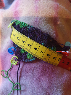 3.5mm hook: spot on 9cm after R7
