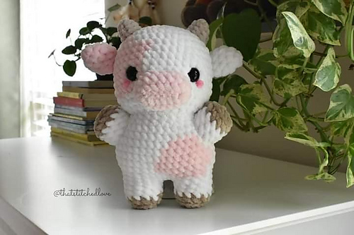 Kawaii Cow - ThatStitchedLove