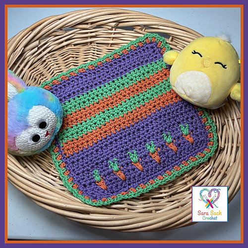 Easter Bunny Snack Washcloth