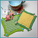 Garden Party Mug Rug pattern 
