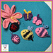 Butterflies Bees Ladybugs pattern 