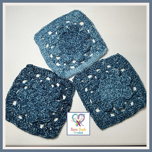 Denim Daisy Granny Square