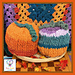 Fuzzy Ombre Chunky Pumpkins pattern 