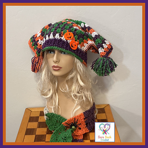 Halloween Sparkle Jester Hat